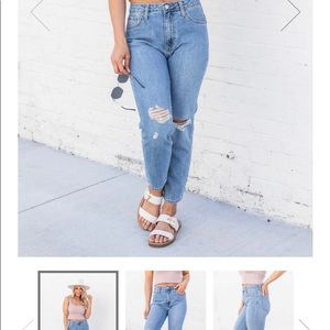 Pink Lily | Sophia Distressed Light Denim Jeans